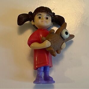 Monsters Inc Boo 2.5" Action Figure Disney Pixar 2001 w/ Mike wazowski plushy